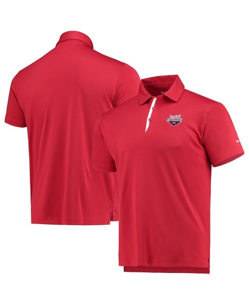 Men's Red USA Swimming Swim Sand Save Polo Shirt