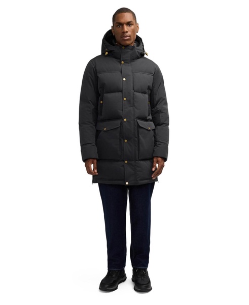 men’s prescott long length parka with detachable sherpa lined hood