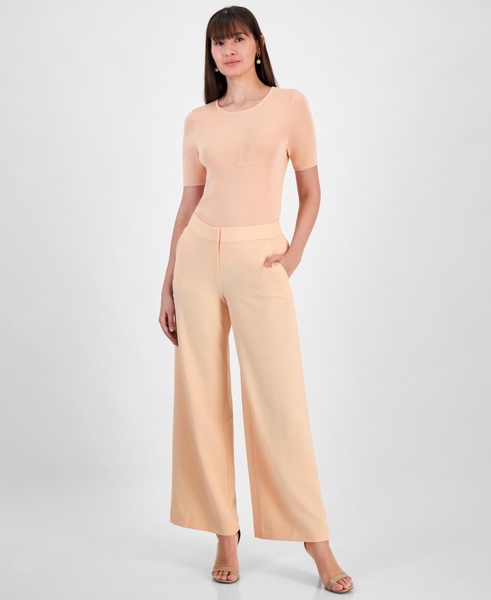 Women's Mid-Rise Wide-Leg Pants, Regular & Petite