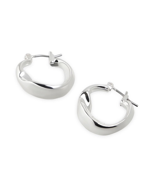 Sculpted Small Hoop Earrings