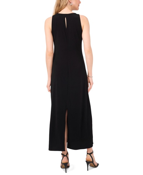 Women's Shine Crewneck Back Keyhole Sleeveless Dress
