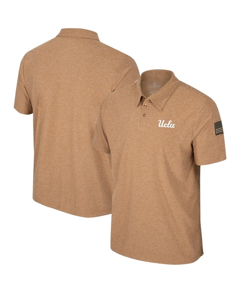 Men's Khaki Wisconsin Badgers OHT Appreciation Cloud Jersey Desert Polo Shirt