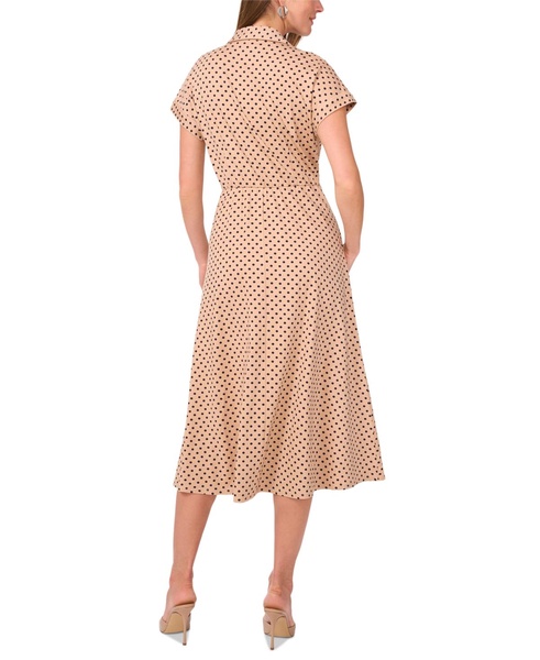 Women's Polka-Dot Midi Dress