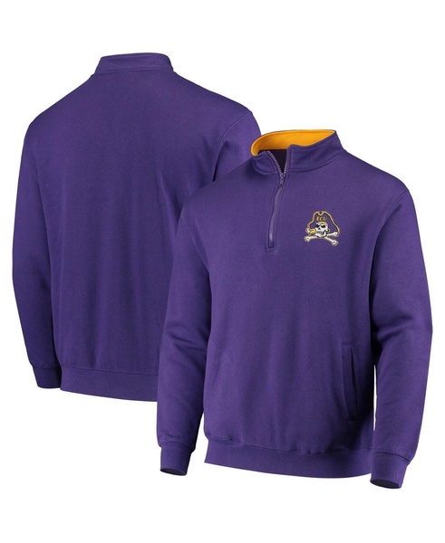 Men's Purple ECU Pirates Tortugas Logo Quarter-Zip Jacket