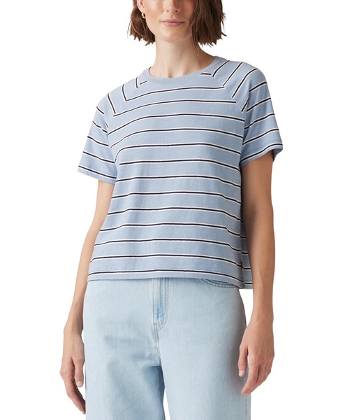 Women's Striped Game Day Cotton T-Shirt
