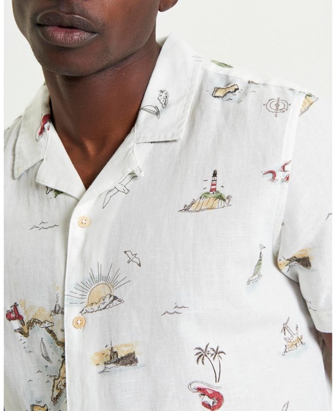 Men's Brighton To Amalfi Print Short Sleeve Shirt