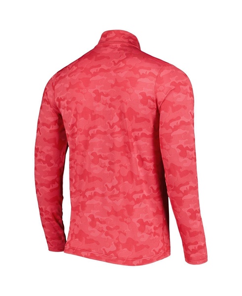 Men's Red Kansas City Chiefs Brigade Quarter-Zip Sweatshirt