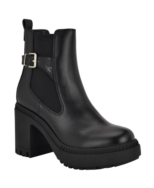 Women's Fayth Block Heel Lug-Sole Booties