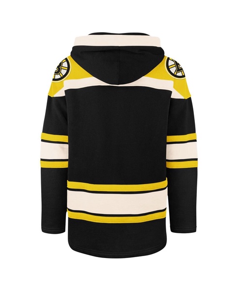 47 Men's Black Boston Bruins 100th Anniversary Superior Lacer Pullover Hoodie