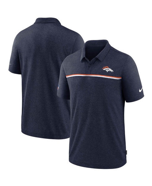 Men's Navy Denver Broncos Sideline Early Season Team Performance Polo