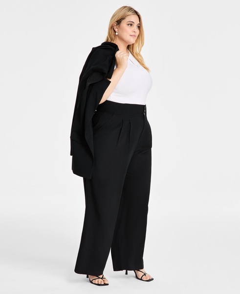 Trendy Plus Size Wide-Leg Pants, Exclusively at Macy's