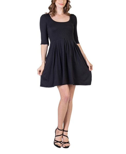 Women's Three Quarter Sleeve Mini Dress