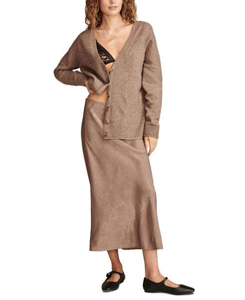 Women's Slouchy Button Front Cardigan