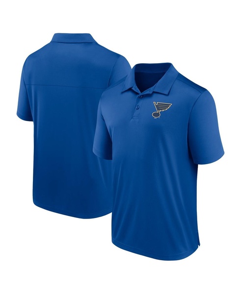 Men's Blue St. Louis Blues Left Side Block Polo Shirt
