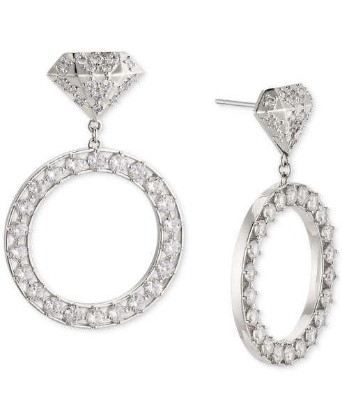 by Nadri Cubic Zirconia Diamond Ring Design Drop Earrings