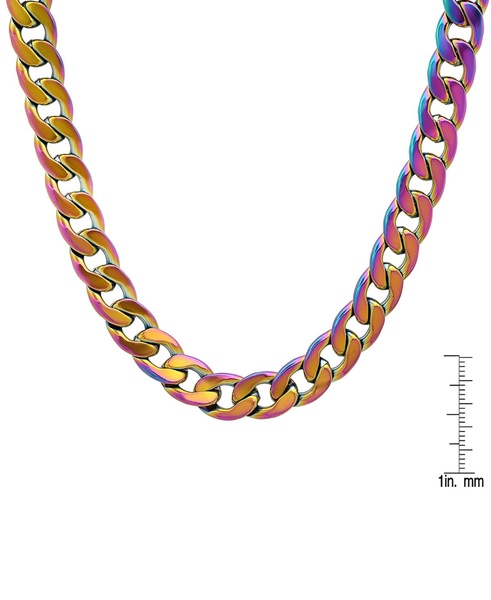 Men's Ion Plating Stainless Steel Cuban Link Necklace
