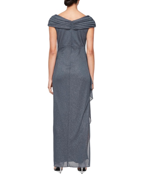 Women's Glittered Ruched Gown