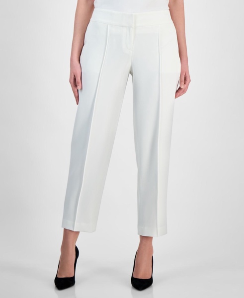 Women's Stretch-Crepe Mid-Rise Slim Ankle Pants, Regular & Petite Sizes