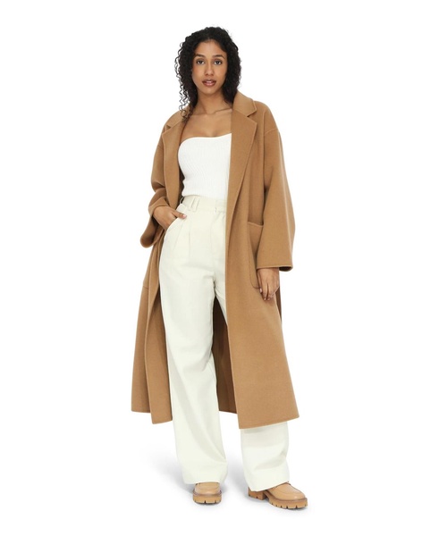 Wide Awake Split Hem Overcoat