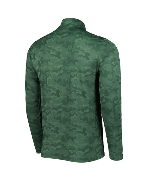 Men's Green Green Bay Packers Brigade Quarter-Zip Sweatshirt
