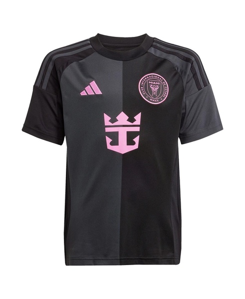 Big Boys and Girls Lionel Messi Black Inter Miami CF 2025 The Fortitude Kit Replica Player Jersey