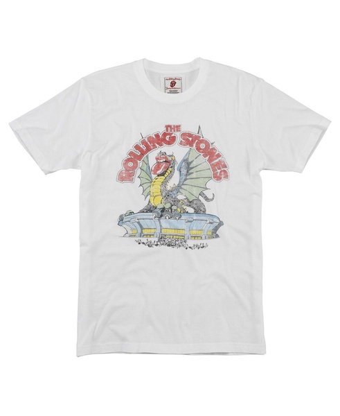 Men's White Rolling Stones Vin Fade T-Shirt