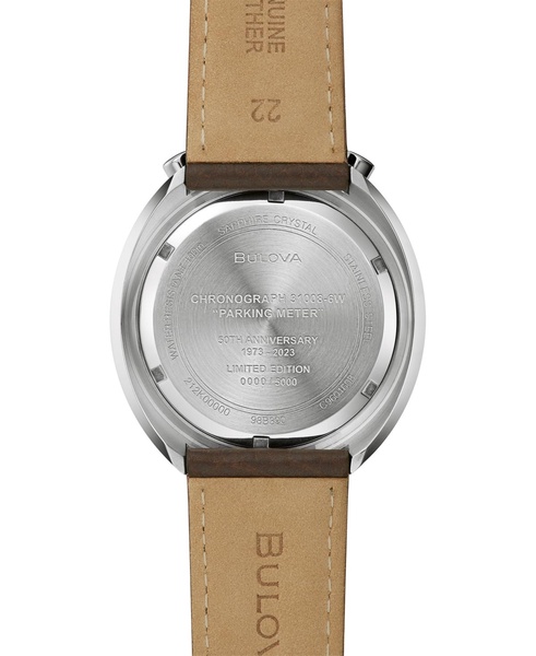 Men's Chronograph Archive Parking Meter Brown Leather Strap Watch 43mm - Limited Edition