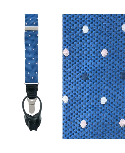 32MM Polka Dot Convertible Suspenders