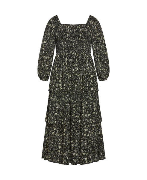 Plus Size Dahlia Tiered Maxi Dress