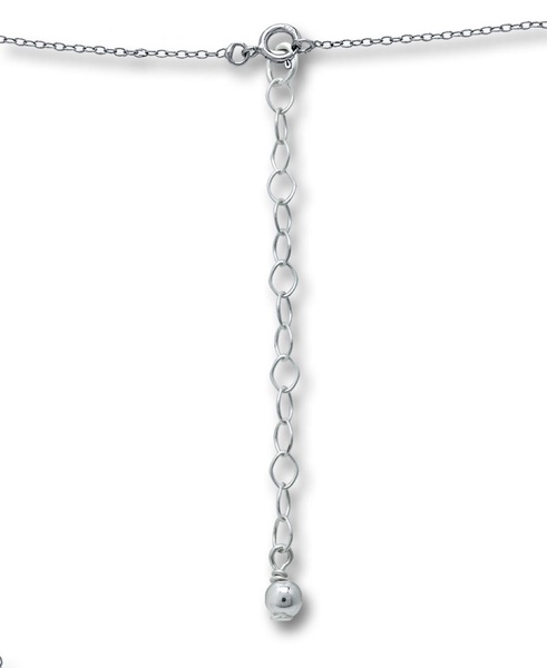 Cubic Zirconia Heart & Paw 18" Pendant Necklace, Created for Macy's
