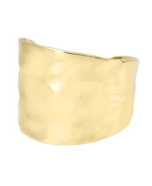 Gold Hammered Cuff Bracelet