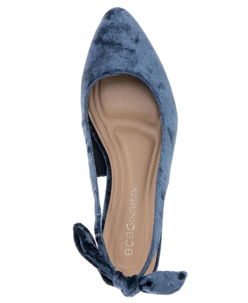 Women's Torna Velvet Slingback Block Heel Pumps