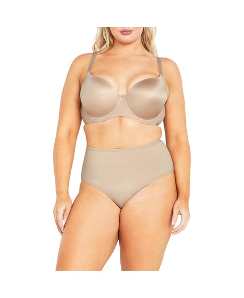 Plus Size Smooth & Chic T-Shirt Bra - latte