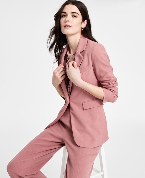 Women's Notched-Collar One-Button Blazer, Exclusively at Macy's