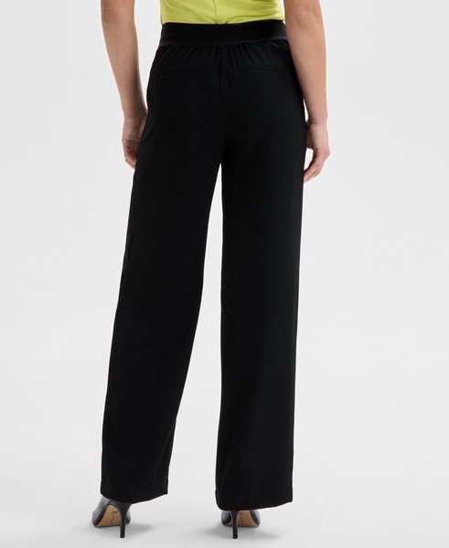 Petite High-Rise Straight-Leg Pants, Exclusively at Macy's