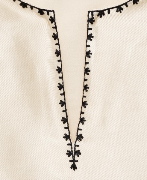 Women's Embroidered Satin Blouse