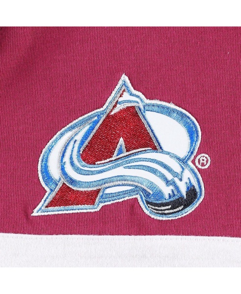 Men's Burgundy Colorado Avalanche Walter Lace-Up Long Sleeve Top