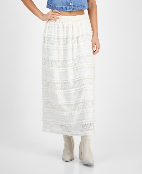 Petite Lace Smocked Maxi Skirt, Exclusively at Macy's