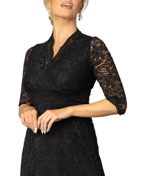 Women's Scalloped Boudoir Lace Cocktail Dress