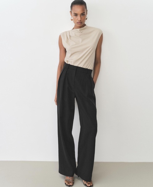 Women's Lyocell Straight Suit Pants