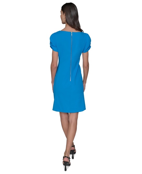 Women's Pleated-Waist Sheath Dress