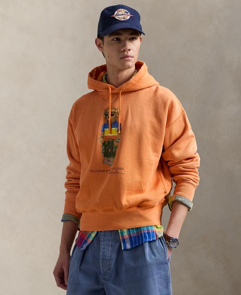 Men's Vintage-Fit Polo Bear Fleece Hoodie