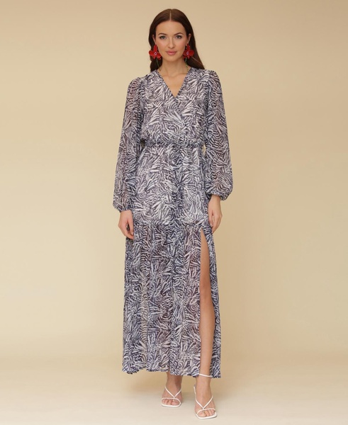 Women's Printed Chiffon Maxi Dress