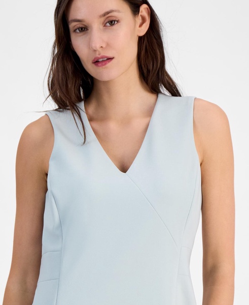 Women's Sleeveless V-Neck Slit-Hem Dress