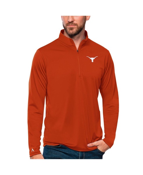 Men's Texas Orange Texas Longhorns Tribute Quarter-Zip Top