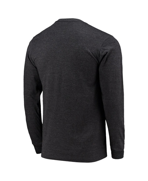 Men's Heathered Black Carolina Panthers Halftime Long Sleeve T-shirt