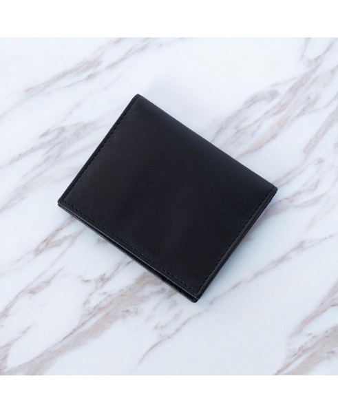 Men's RFID Blocking Slim Business Card Case Leather Front Pocket Wallet
