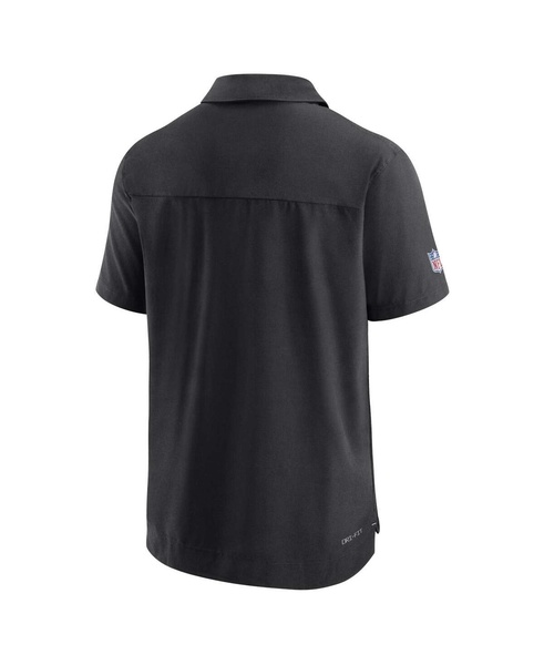 Men's Black Las Vegas Raiders Sideline Lockup Performance Polo Shirt