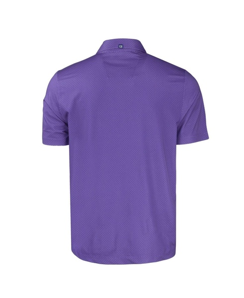 Men's Purple TCU Horned Frogs Pike Eco Tonal Geo Print Stretch Polo