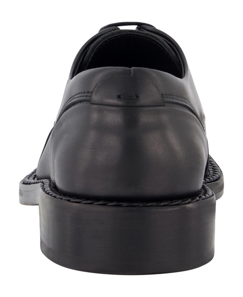 Men's White Label Leather Cap Toe Dress Shoes